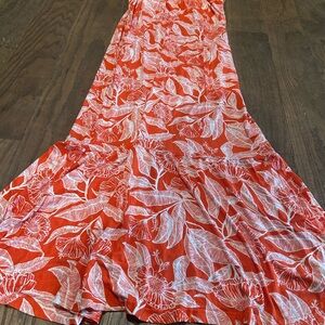 Serra Red and White Floral Dress